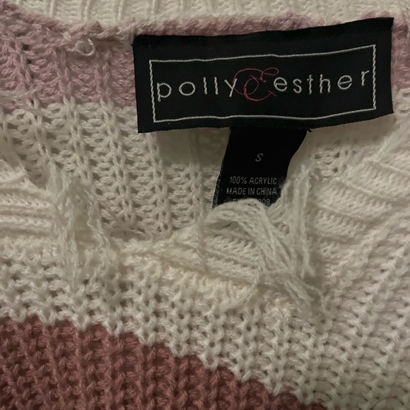 Cute Distressed Colorblock Sweater - Picture 3 of 3